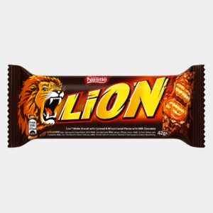 Lion - Barre chocolatée gaufrette caramel et céréales