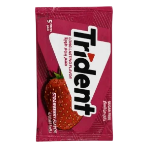 Trident - Chewing-gum sans sucres goût fraise