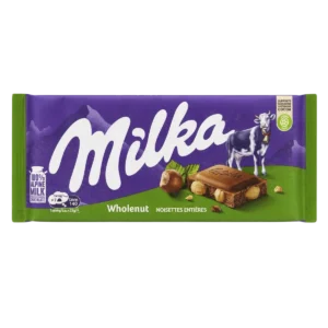 Milka - Chocolat au lait aux noisettes entières Wholenut