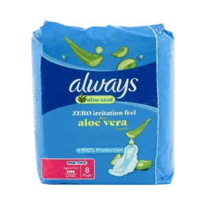 Always - Serviettes hygiéniques Aloe Cool Maxi Thick Long flux normal