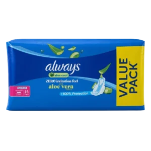 Always - Protections féminines Daily Liners Aloe Cool maxi épaisses longues flux normal