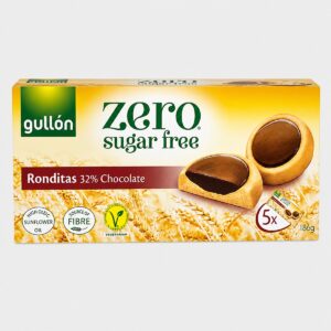 Gullón - Biscuits Ronditas enrobés de chocolat noir 32% sans sucres