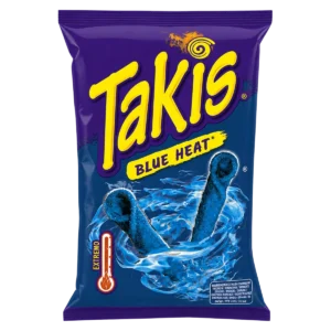 Takis - Snacks de maïs roulés Blue Heat extra piquants