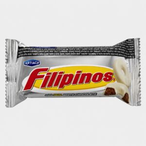 Filipinos - Biscuits anneaux au cacao enrobés de chocolat blanc