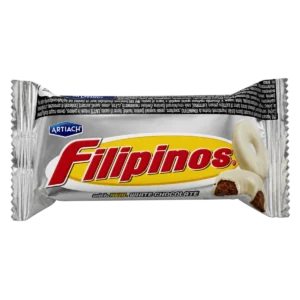 Filipinos - Biscuits anneaux au cacao enrobés de chocolat blanc