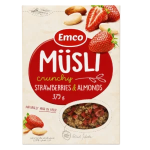 Emco — Muesli croustillant aux fraises et aux amandes — 375 g