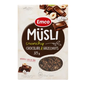Emco — Müesli croustillant au chocolat et aux noisettes — 375 g