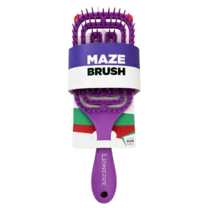 Lionesse - Brosse démêlante Maze violette pour tous types de cheveux