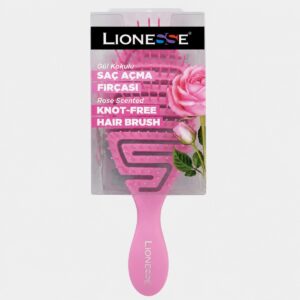 Lionesse - Brosse à cheveux démêlante parfumée à la rose