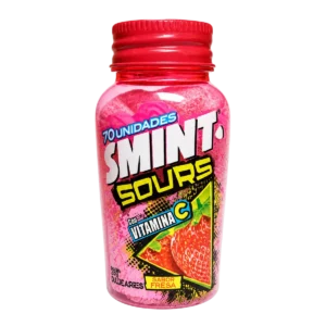 Smint - Sours bonbons comprimés acidulés fraise avec vitamine C sans sucres