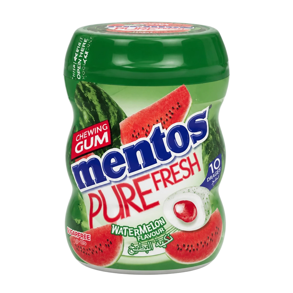 Mentos — Chewing-gum à la pastèque — 10 pièces