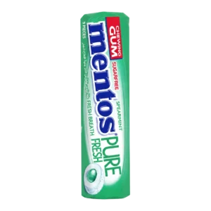 Mentos — Chewing-gums sans sucre à la menthe verte — 9 pièces